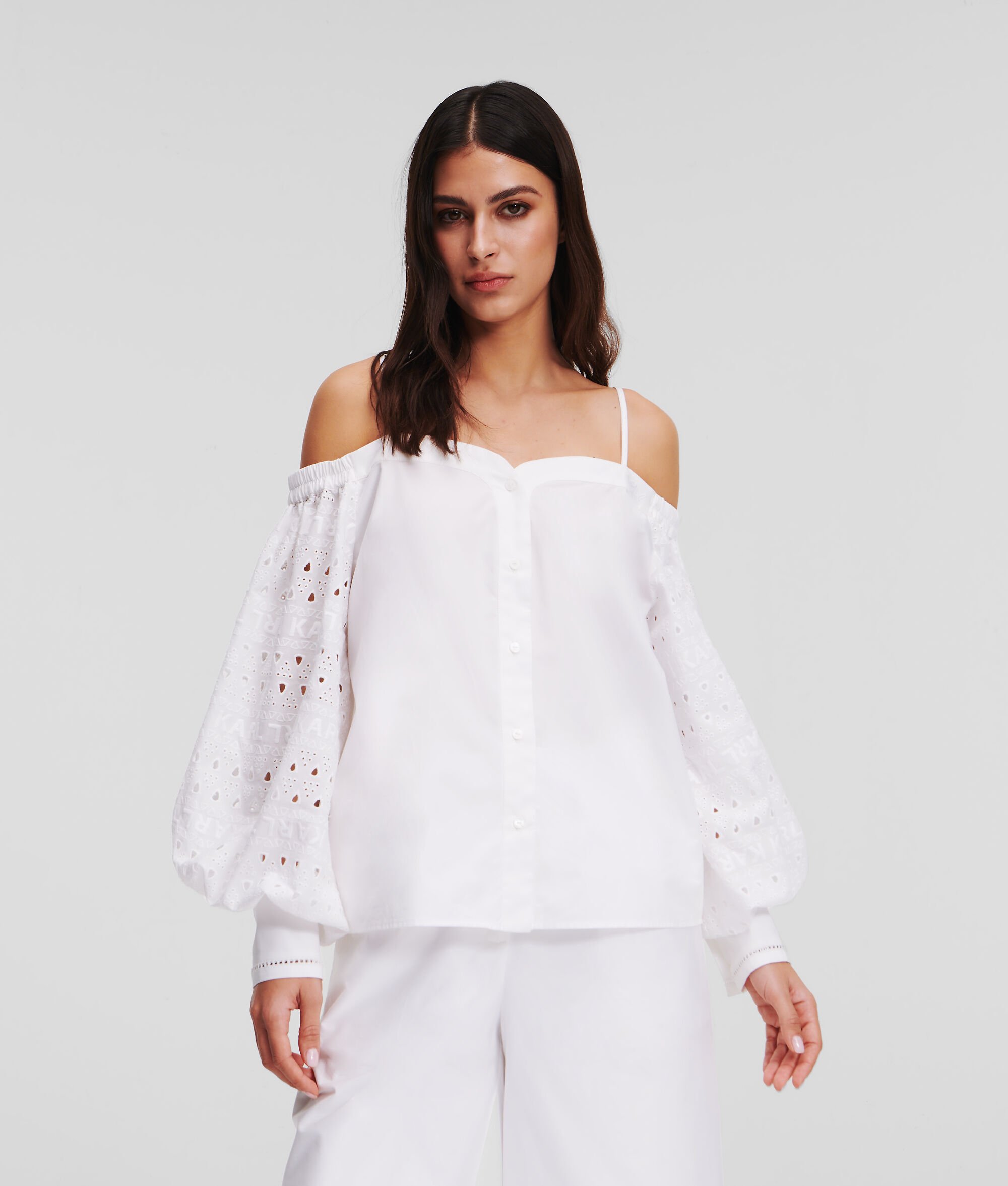 (image for) User-Friendly Broderie Anglaise Off-Shoulder Blouse